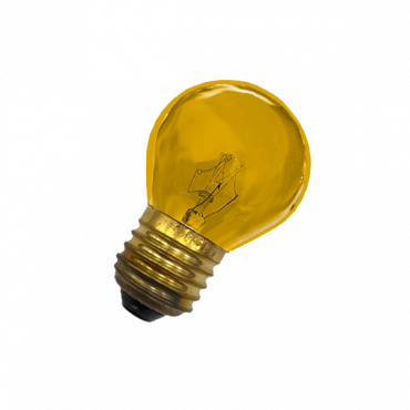 DECOR P45 CL 10W E27 YELLOW (230V) FOTON_LIGHTING  -  лампа