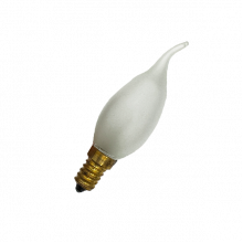 DECOR С35 FLAME FR 25W E14  (230V) FOTON_LIGHTING  -  лампа свеча на ветру матовая