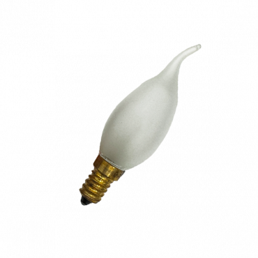 DECOR С35 FLAME FR 25W E14  (230V) FOTON_LIGHTING  -  лампа свеча на ветру матовая